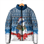 New Zealand Fairy Penguin Korora Christmas Padded Jacket Maori Inspired Knitted Patterns