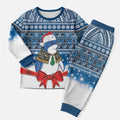 New Zealand Fairy Penguin Korora Christmas Pajama Set Maori Inspired Knitted Patterns