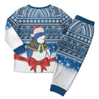 New Zealand Fairy Penguin Korora Christmas Pajama Set Maori Inspired Knitted Patterns