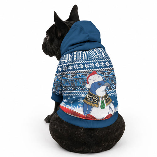 New Zealand Fairy Penguin Korora Christmas Pet Hoodie Maori Inspired Knitted Patterns
