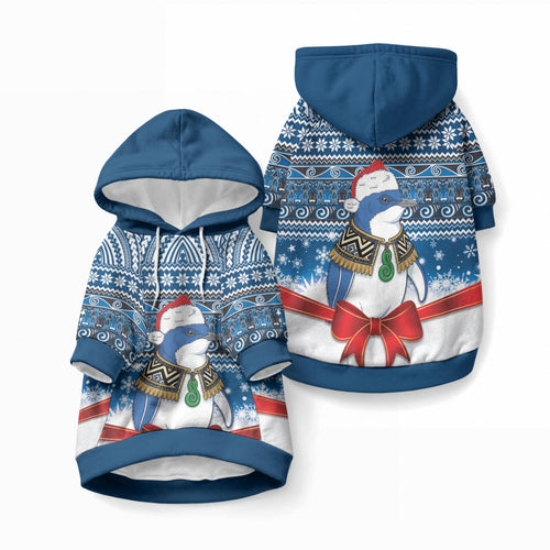 New Zealand Fairy Penguin Korora Christmas Pet Hoodie Maori Inspired Knitted Patterns