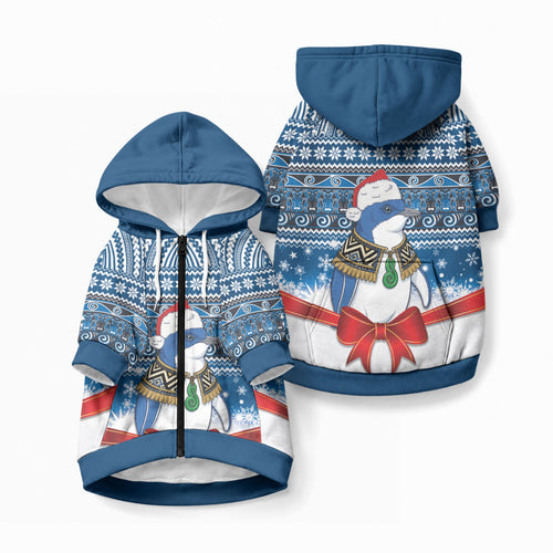 New Zealand Fairy Penguin Korora Christmas Pet Hoodie Maori Inspired Knitted Patterns