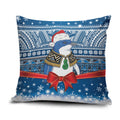 New Zealand Fairy Penguin Korora Christmas Pillow Cover Maori Inspired Knitted Patterns
