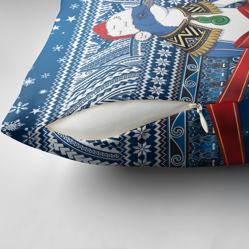 New Zealand Fairy Penguin Korora Christmas Pillow Cover Maori Inspired Knitted Patterns