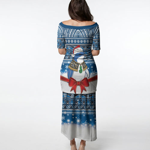 New Zealand Fairy Penguin Korora Christmas Puletasi Maori Inspired Knitted Patterns