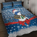 New Zealand Fairy Penguin Korora Christmas Quilt Bed Set Maori Inspired Knitted Patterns