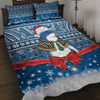 New Zealand Fairy Penguin Korora Christmas Quilt Bed Set Maori Inspired Knitted Patterns