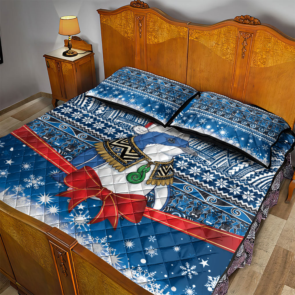 New Zealand Fairy Penguin Korora Christmas Quilt Bed Set Maori Inspired Knitted Patterns
