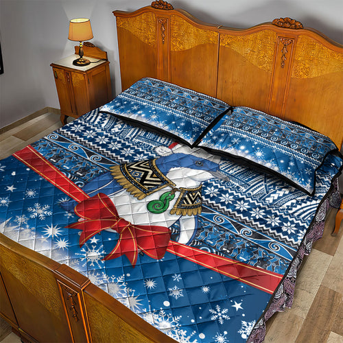 New Zealand Fairy Penguin Korora Christmas Quilt Bed Set Maori Inspired Knitted Patterns