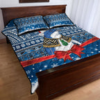 New Zealand Fairy Penguin Korora Christmas Quilt Bed Set Maori Inspired Knitted Patterns