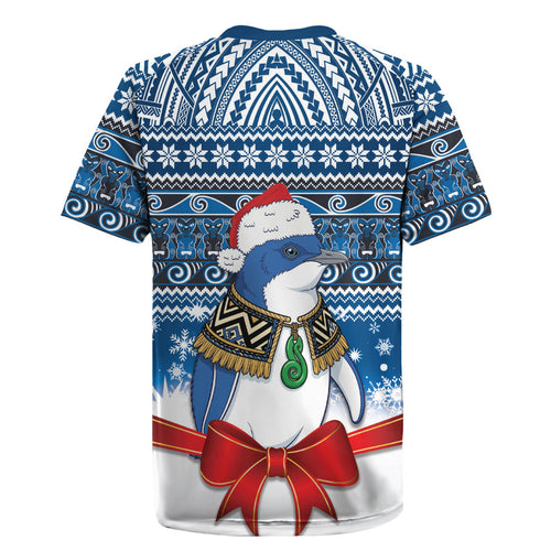 New Zealand Fairy Penguin Korora Christmas Rugby Jersey Maori Inspired Knitted Patterns
