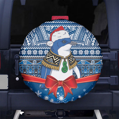 New Zealand Fairy Penguin Korora Christmas Spare Tire Cover Maori Inspired Knitted Patterns