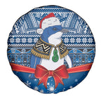 New Zealand Fairy Penguin Korora Christmas Spare Tire Cover Maori Inspired Knitted Patterns