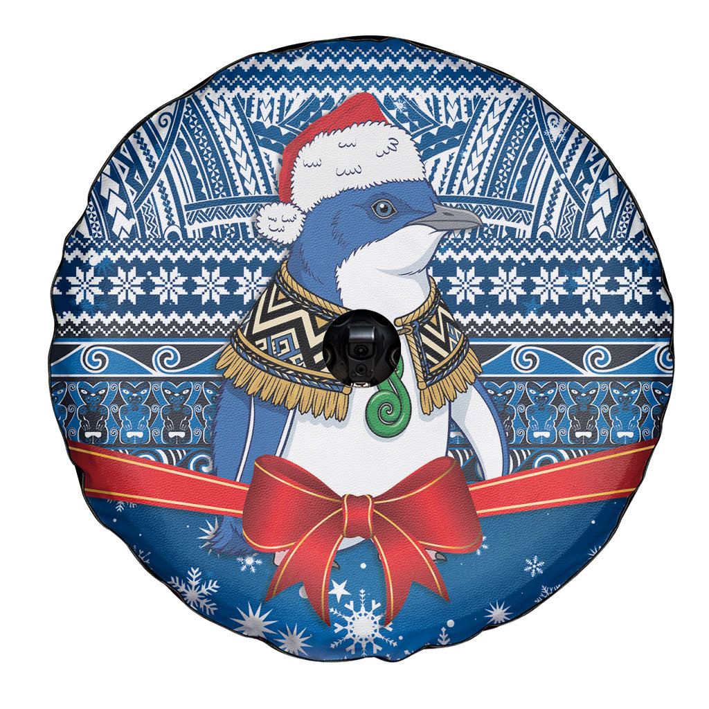New Zealand Fairy Penguin Korora Christmas Spare Tire Cover Maori Inspired Knitted Patterns