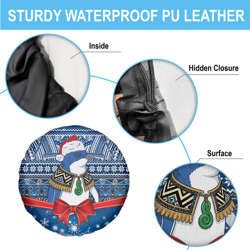 New Zealand Fairy Penguin Korora Christmas Spare Tire Cover Maori Inspired Knitted Patterns