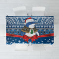 New Zealand Fairy Penguin Korora Christmas Tablecloth Maori Inspired Knitted Patterns