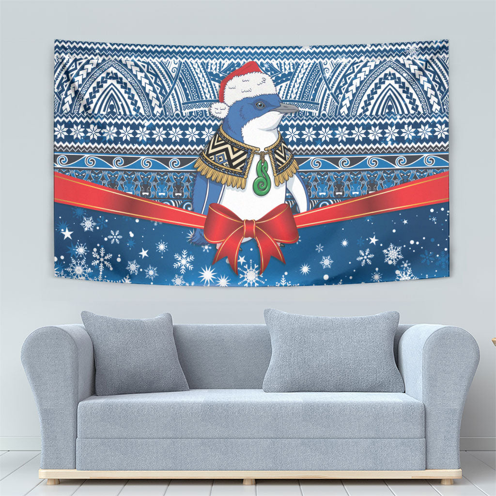 New Zealand Fairy Penguin Korora Christmas Tapestry Maori Inspired Knitted Patterns