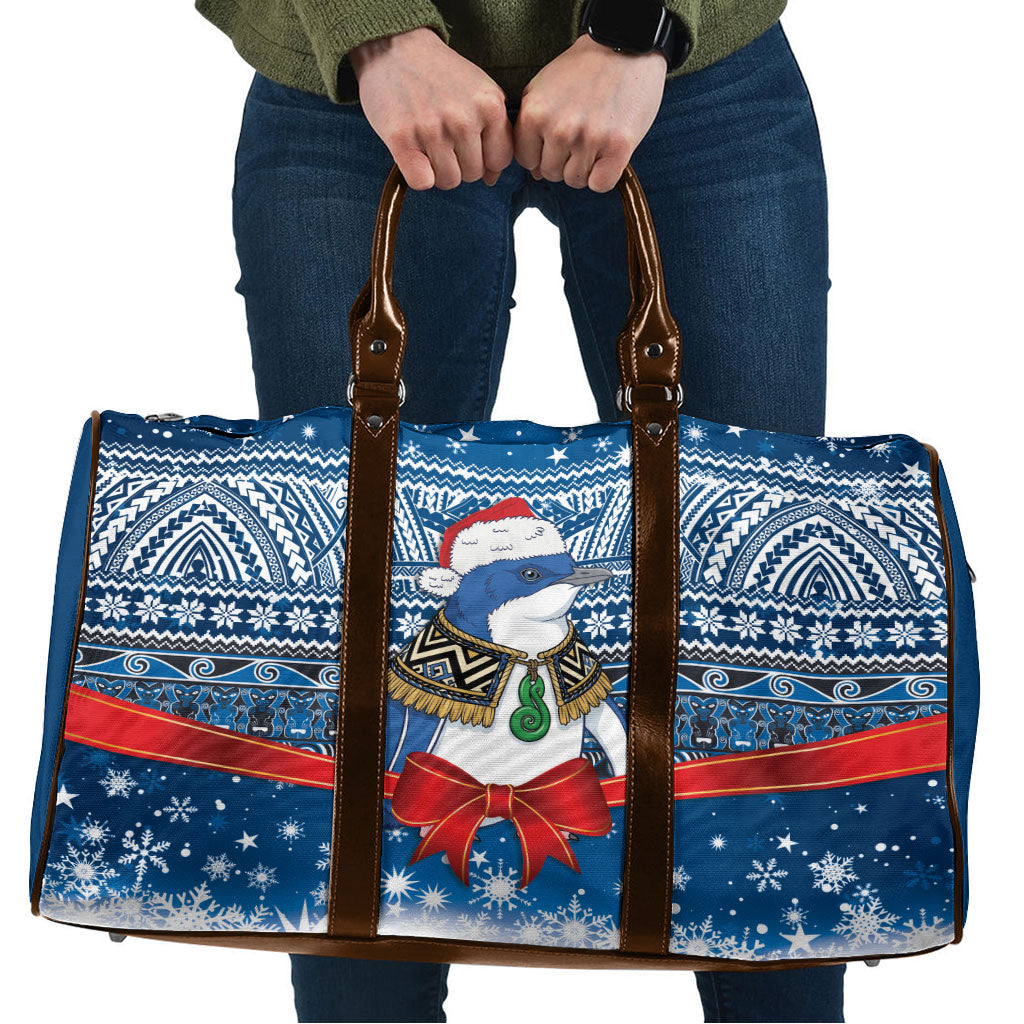 New Zealand Fairy Penguin Korora Christmas Travel Bag Maori Inspired Knitted Patterns