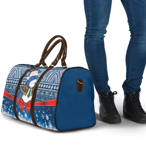 New Zealand Fairy Penguin Korora Christmas Travel Bag Maori Inspired Knitted Patterns