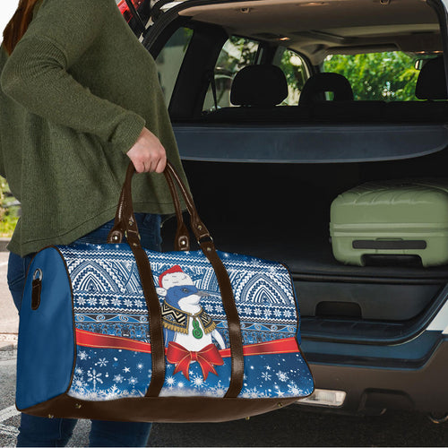 New Zealand Fairy Penguin Korora Christmas Travel Bag Maori Inspired Knitted Patterns