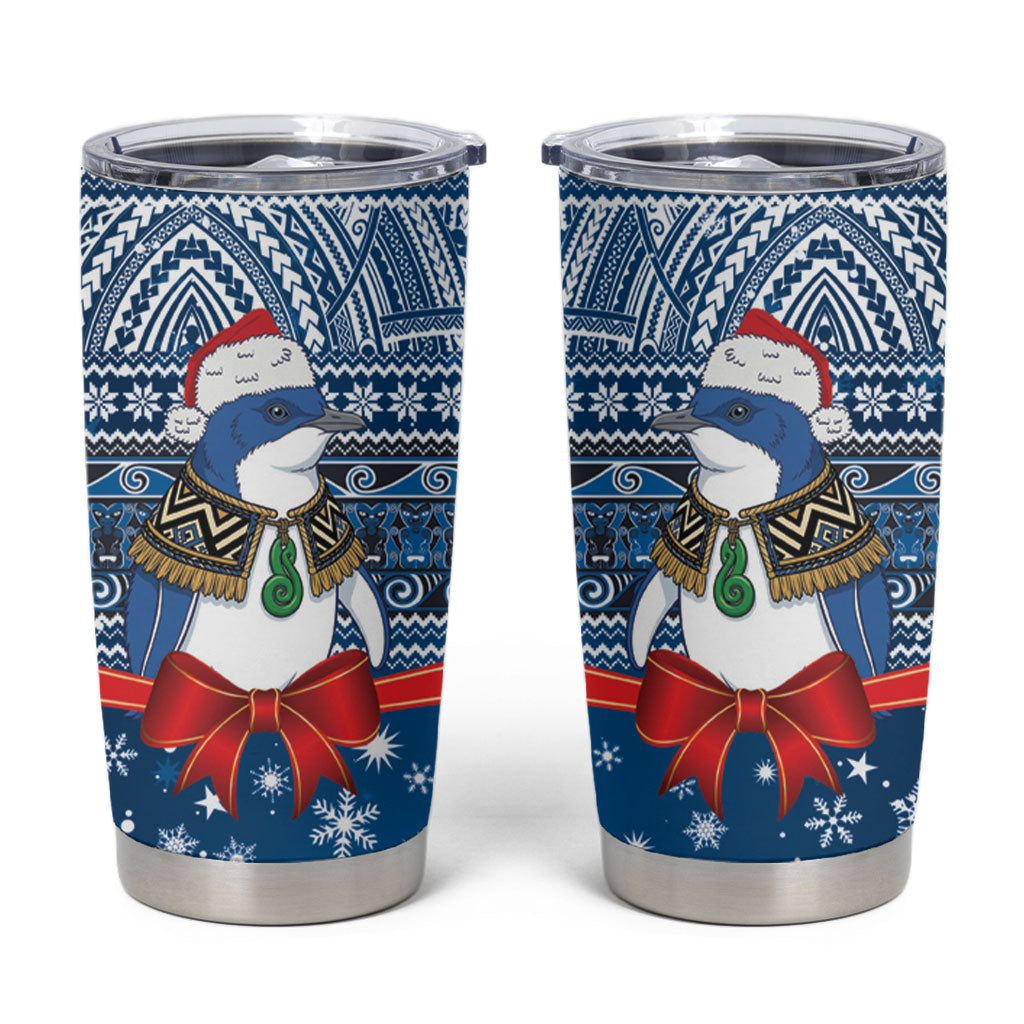 New Zealand Fairy Penguin Korora Christmas Tumbler Cup Maori Inspired Knitted Patterns
