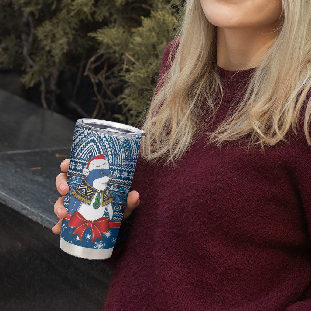 New Zealand Fairy Penguin Korora Christmas Tumbler Cup Maori Inspired Knitted Patterns
