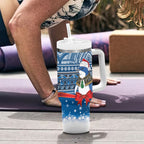 New Zealand Fairy Penguin Korora Christmas Tumbler With Handle Maori Inspired Knitted Patterns