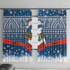 New Zealand Fairy Penguin Korora Christmas Window Curtain Maori Inspired Knitted Patterns