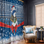 New Zealand Fairy Penguin Korora Christmas Window Curtain Maori Inspired Knitted Patterns
