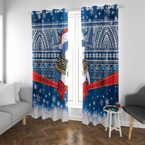 New Zealand Fairy Penguin Korora Christmas Window Curtain Maori Inspired Knitted Patterns