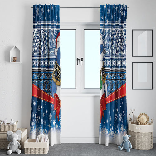 New Zealand Fairy Penguin Korora Christmas Window Curtain Maori Inspired Knitted Patterns