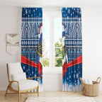 New Zealand Fairy Penguin Korora Christmas Window Curtain Maori Inspired Knitted Patterns