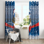 New Zealand Fairy Penguin Korora Christmas Window Curtain Maori Inspired Knitted Patterns