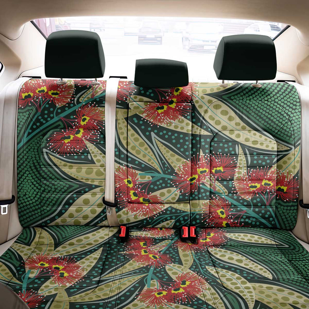 Australian Native Eucalyptus Plant Back Car Seat Cover Aboriginal Dot Art