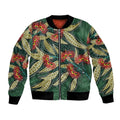 Australian Native Eucalyptus Plant Bomber Jacket Aboriginal Dot Art