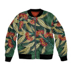 Australian Native Eucalyptus Plant Bomber Jacket Aboriginal Dot Art