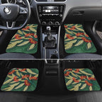 Australian Native Eucalyptus Plant Car Mats Aboriginal Dot Art