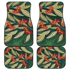 Australian Native Eucalyptus Plant Car Mats Aboriginal Dot Art