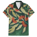Australian Native Eucalyptus Plant Family Matching Tank Maxi Dress and Hawaiian Shirt Aboriginal Dot Art