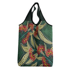 Australian Native Eucalyptus Plant Grocery Bag Aboriginal Dot Art