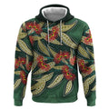 Australian Native Eucalyptus Plant Hoodie Aboriginal Dot Art