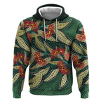 Australian Native Eucalyptus Plant Hoodie Aboriginal Dot Art