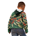 Australian Native Eucalyptus Plant Kid Hoodie Aboriginal Dot Art