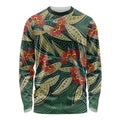 Australian Native Eucalyptus Plant Long Sleeve Shirt Aboriginal Dot Art