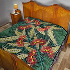 Australian Native Eucalyptus Plant Quilt Aboriginal Dot Art