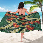 Australian Native Eucalyptus Plant Sarong Aboriginal Dot Art