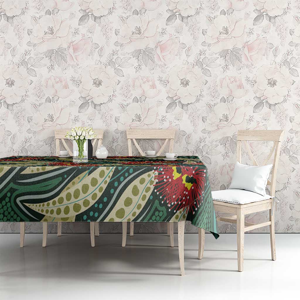 Australian Native Eucalyptus Plant Tablecloth Aboriginal Dot Art