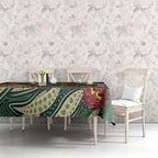 Australian Native Eucalyptus Plant Tablecloth Aboriginal Dot Art