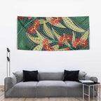 Australian Native Eucalyptus Plant Tapestry Aboriginal Dot Art