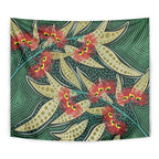 Australian Native Eucalyptus Plant Tapestry Aboriginal Dot Art